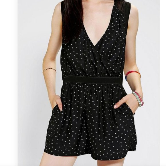 Urban Outfitters Pants - silence+noise/urban outfitters black shorts romper
